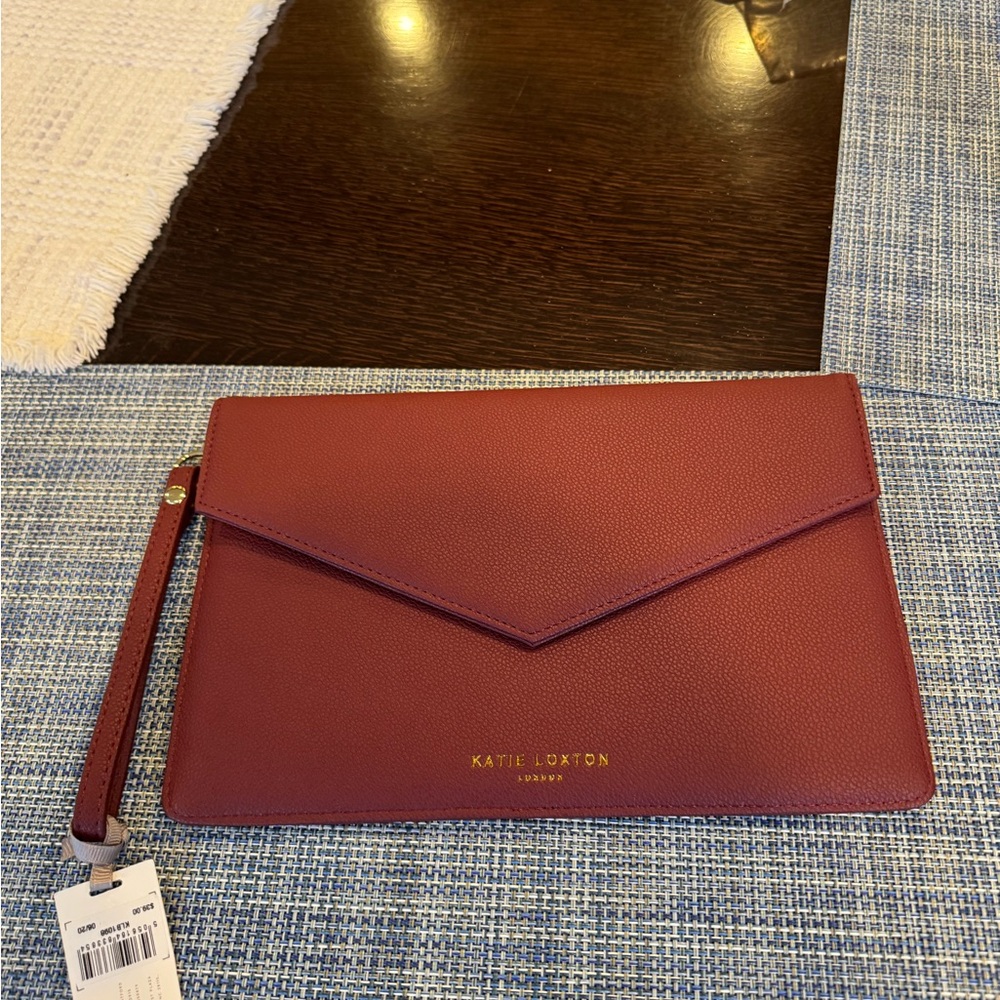 Katie LoxtonBurgundy Clutch Bag
